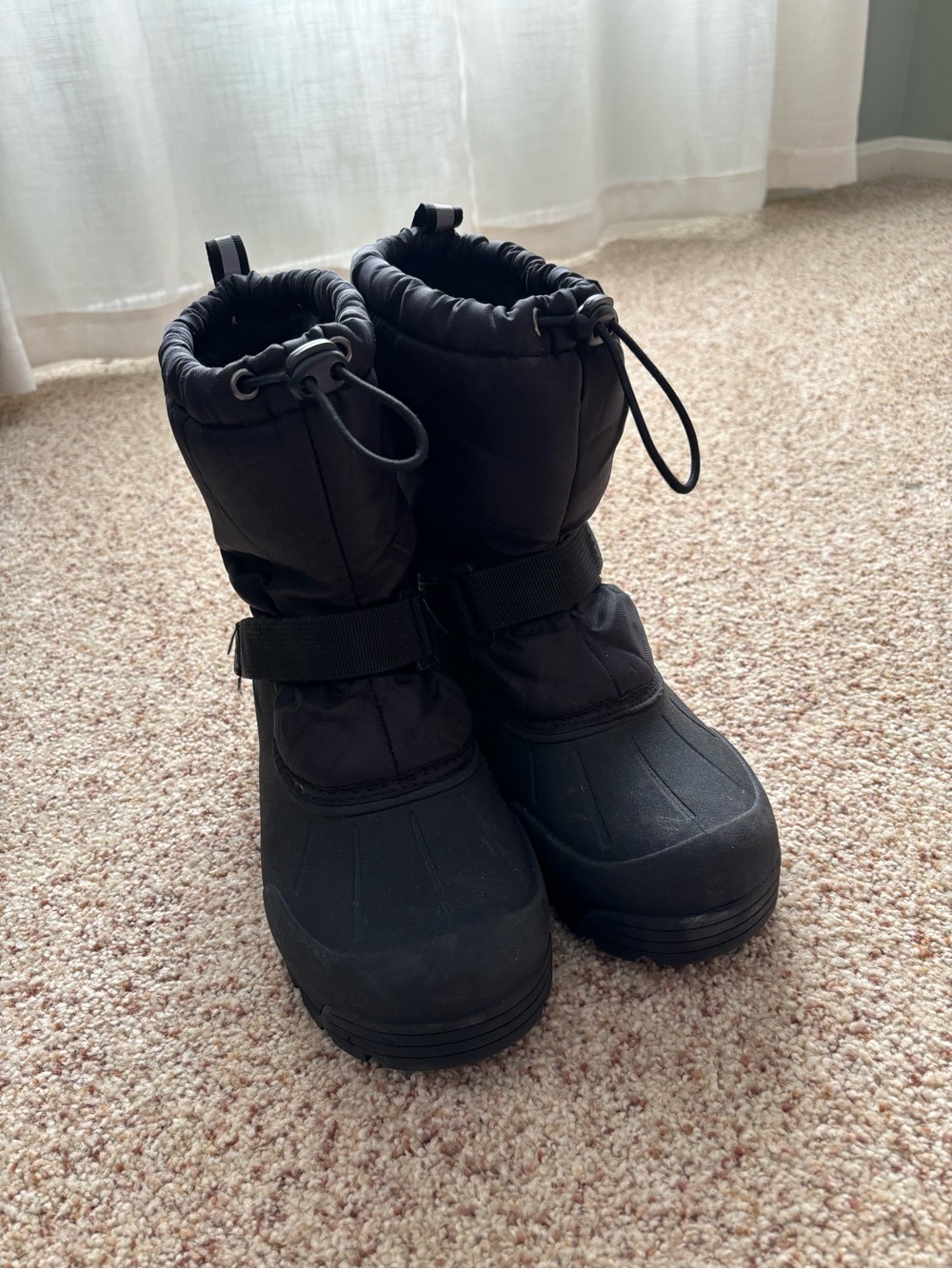 3M Thinsulate Black Faux Fur Lined Winter Boot Interior